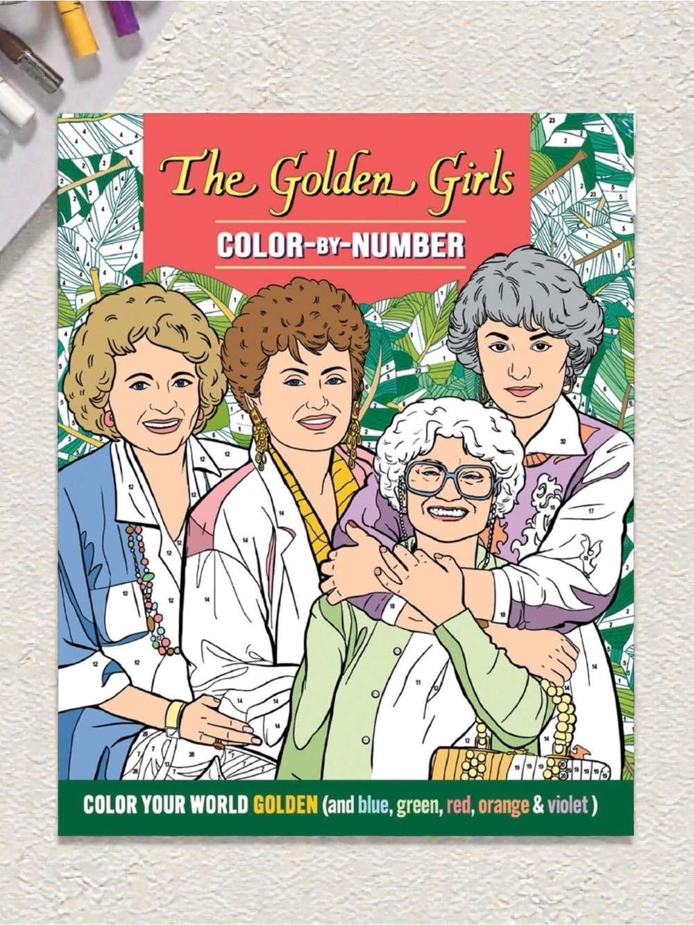 The Golden Girls Color-By-Number Adult Coloring Book!